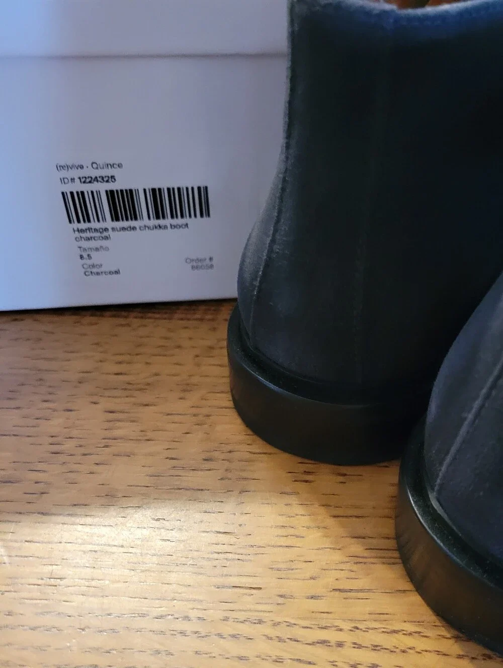 Quince Heritage Suede Chukka Boot - Charcoal